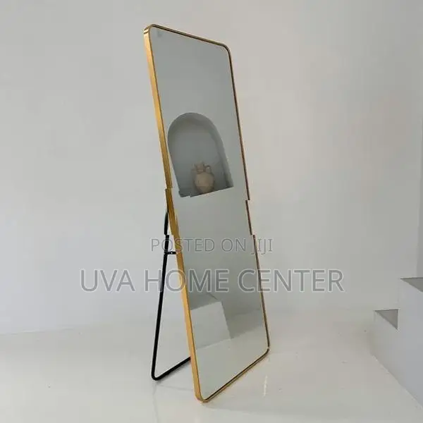 Wall Hanging Stand Gold Mirror 61x19.5ft