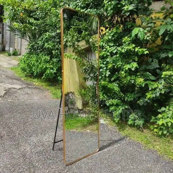 Wall Hanging Stand Gold Mirror 61x19.5ft