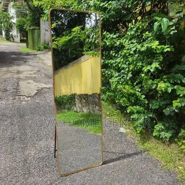 Wall Hanging Stand Gold Mirror 61x19.5ft