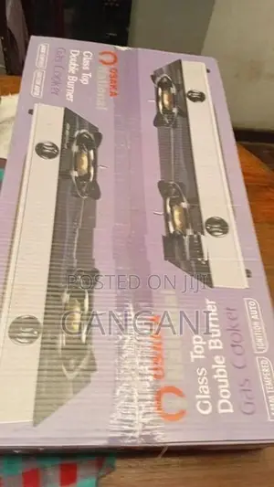 Osaka National Double Burner Glass Top Gas Cooker