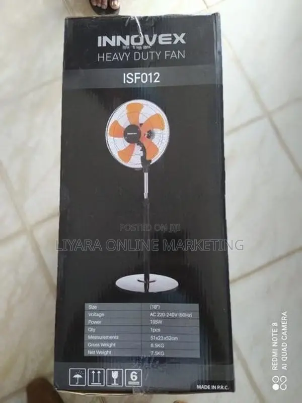 NEW INNOVEX PEDESTAL FAN (HEAVY DUTY).