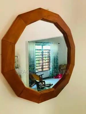 Wood Glass Mirror