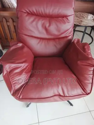 Rexine Leather Cushion Single Chair