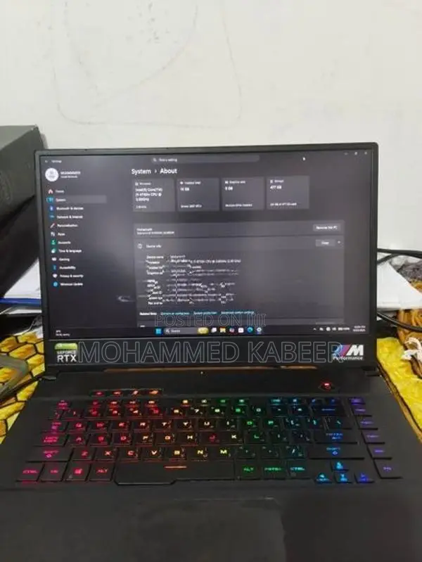 ASUS Rog Zephyrus M Gaming Laptop