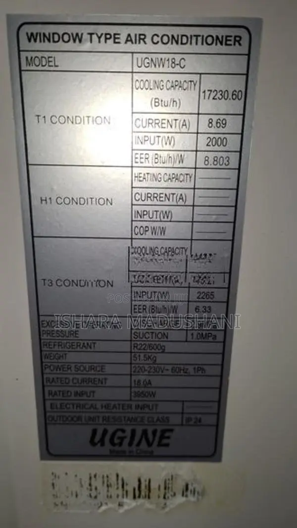 18000BTU Aircondition