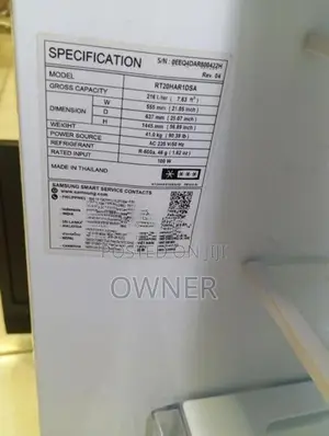 Samsung Smart Inverter Refrigerator 216L