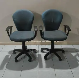 Used Double Bed With Office Chairs