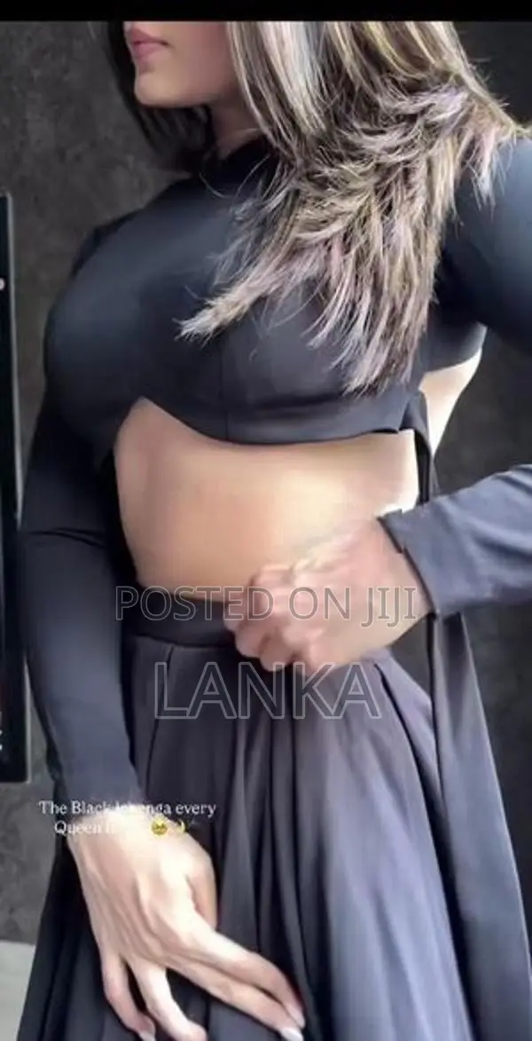 Fully Black Lehenga