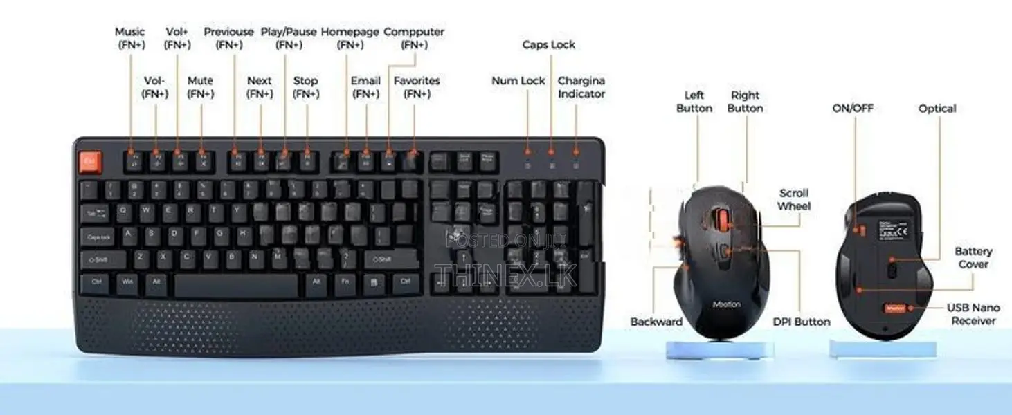 Meetion MT-C4130 Wireless Keyboard / Mouse Combo