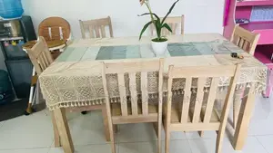 Singer White Wash Dining Table With Chairs