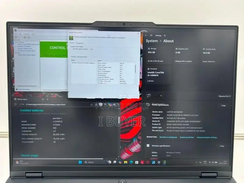 Legion Pro 5 16IRX9 – i9 14th Gen | RTX 4060 240Hz |16Gb |1TB Nvme