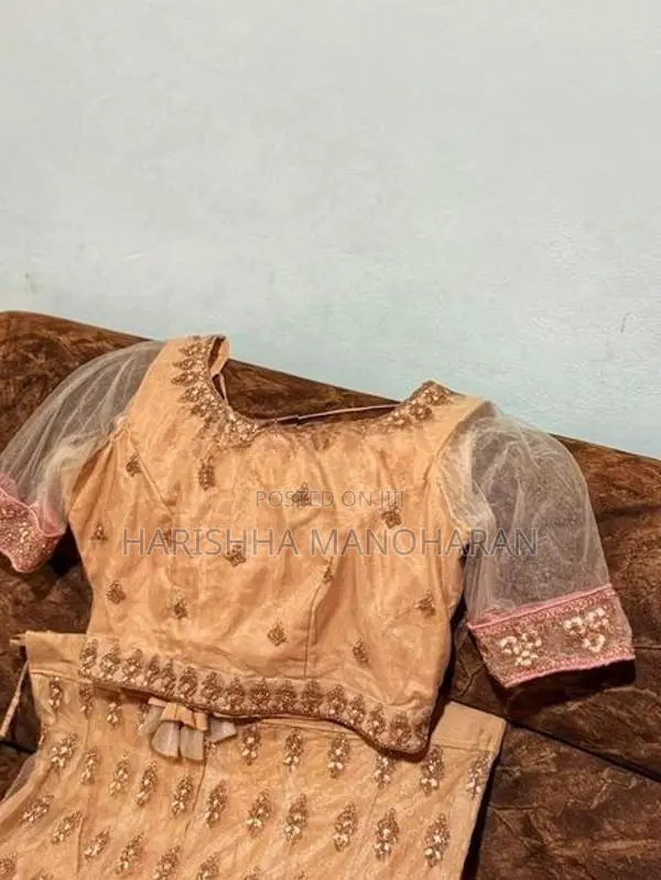 Used Thread With Stone Worked Pre Stitched Lehenga