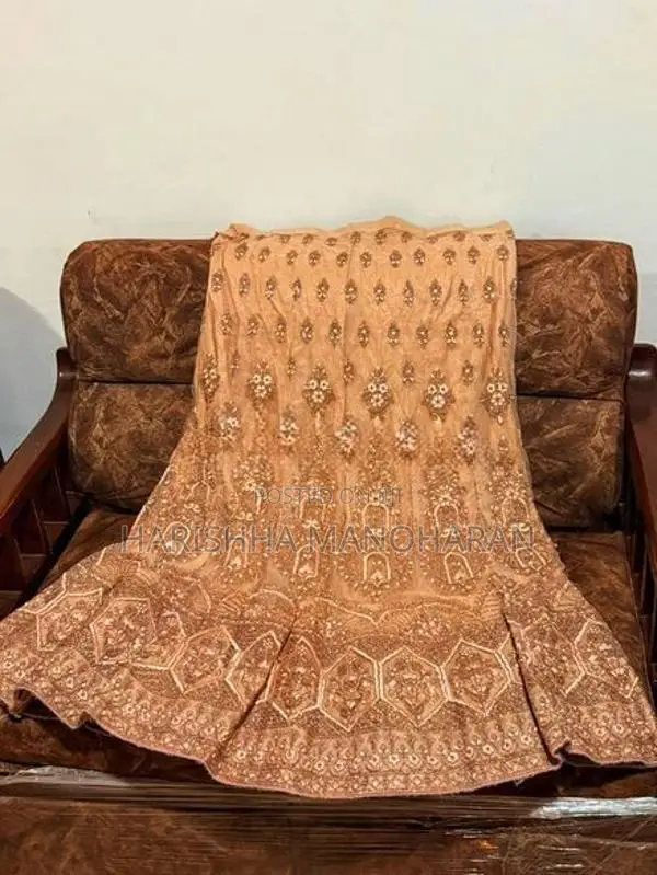 Used Thread With Stone Worked Pre Stitched Lehenga