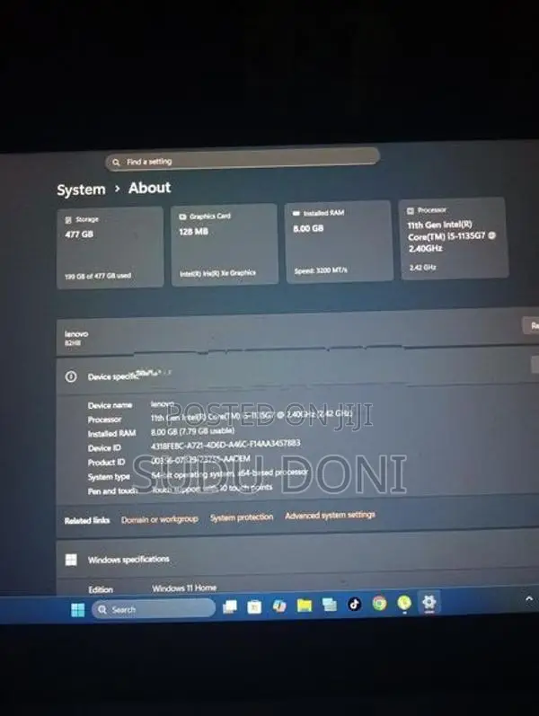Lenovo I5 Laptop