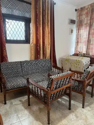 Wooden Sofa Set with Cushions – 5 Seater