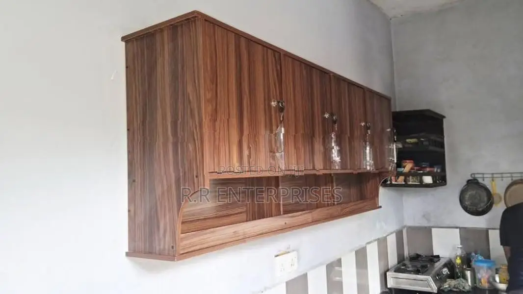 Wall Top Melamine pantry cupboard .