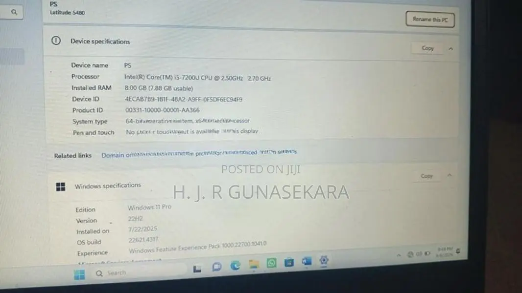 Dell I5 /7th Gen
