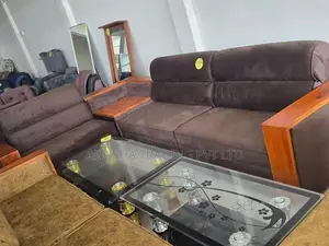Luxury Wooden Corner Sofa Set