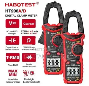 Clamp Meter 10in1 AC/DC Industrial Voltage\current Tester HT206D