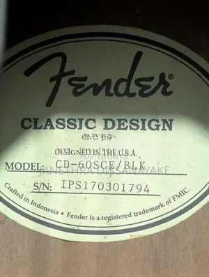 Fender CD60SCE - Black