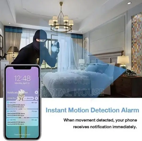 Camera Wifi Ribun 12mp Full Hd 1080p New Recording time - 24 Hrs /