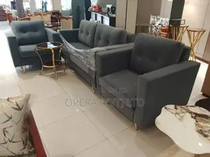 Modern Grey 3-Piece Sofa Set