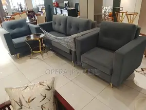 Modern Grey 3-Piece Sofa Set