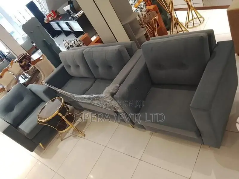 Modern Grey 3-Piece Sofa Set