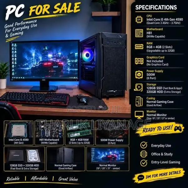 Intel core I5 4th gen Pc