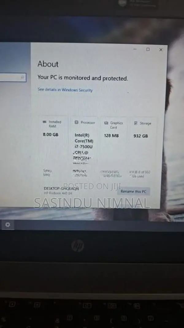 HP i7 7th gen Laptop