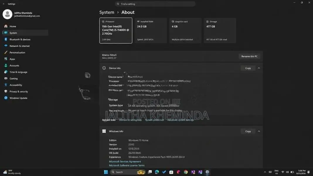 Acer Nitro 5 AN515-57 Gaming Laptop
