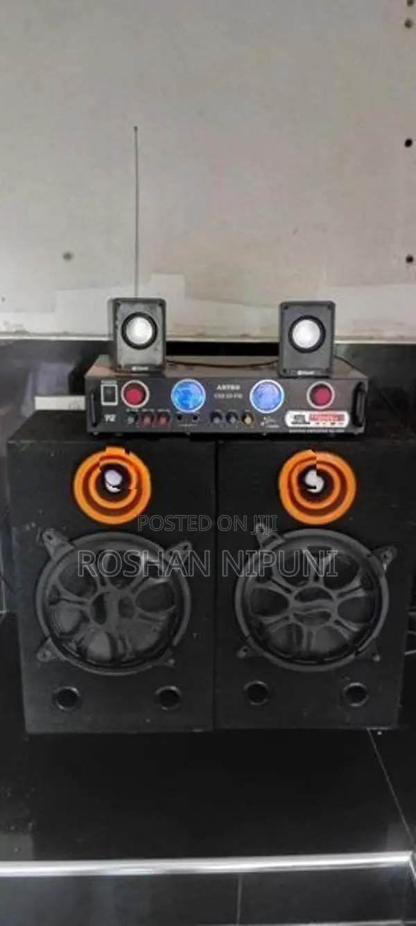 Innovex අගල් 6 ස්පීකර බෆල් 2යි වොට් 200 ඈම්ප් එකයි