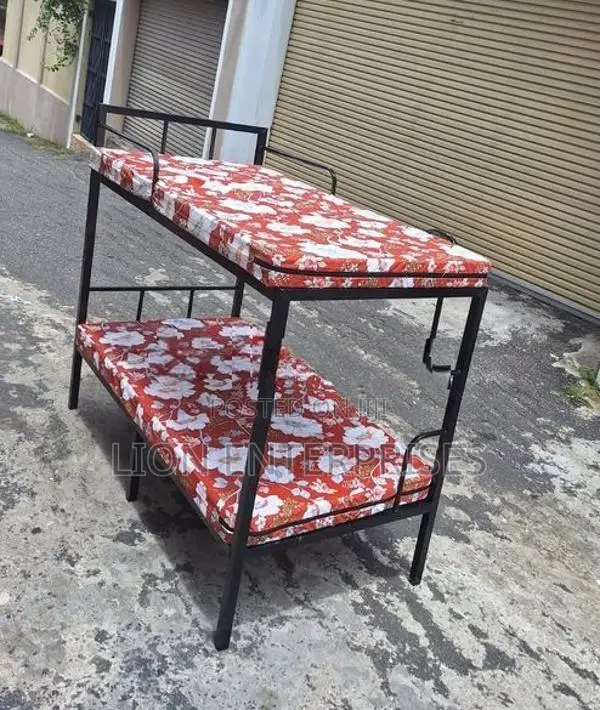 Bunk Bed with 2 Single Layer Mattress