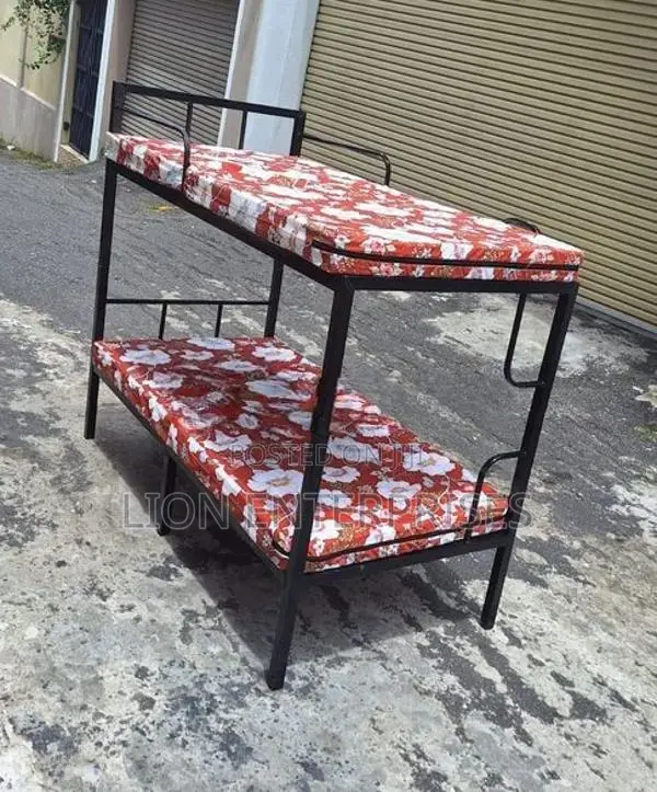 Bunk Bed with 2 Single Layer Mattress