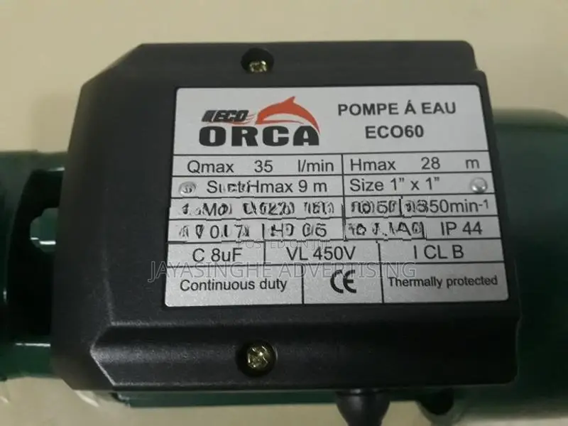 Water Pump (Hose Power 0.5) Orco Brand