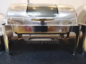 Roller-Top Chafing Dish with Glass