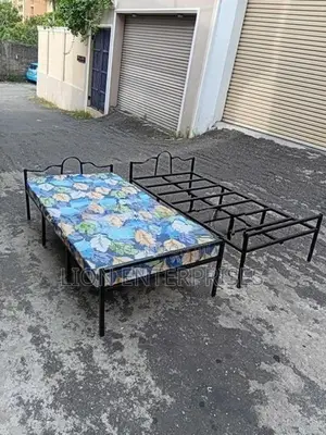 Steel Single Bed with Layer Mattress