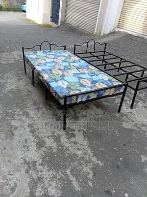 Steel Single Bed with Layer Mattress