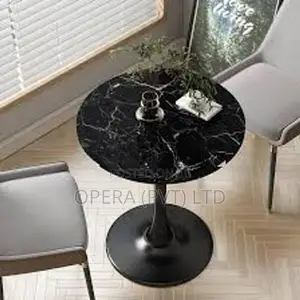 Black Marble Round Table