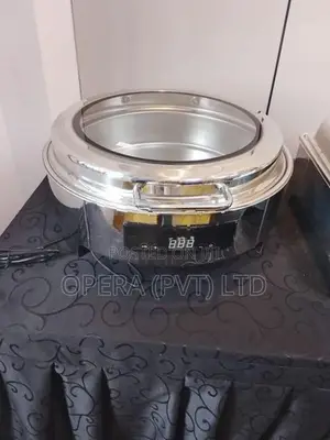 උසස් තත්ත්වයේ වටකුරු chafing ඩිෂ්