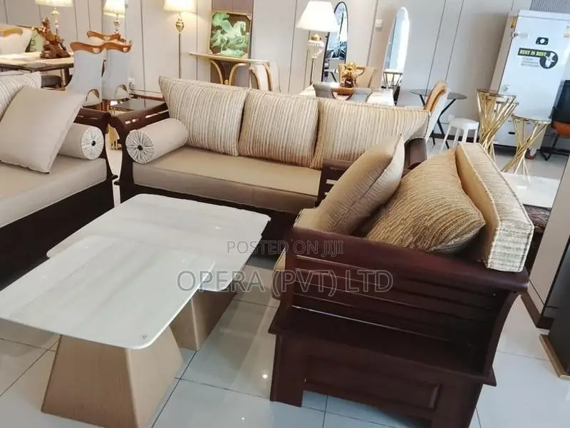 COMFORTABLE SOFA SET WITH STOOL