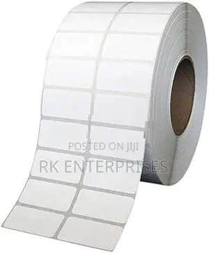 Thermal Transfer 38MM X 25MM 2 Ups 4000 Pcs Barcode Sticker Roll