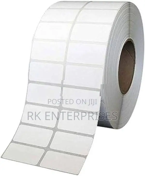 Thermal Transfer 38MM X 25MM 2 Ups 4000 Pcs Barcode Sticker Roll