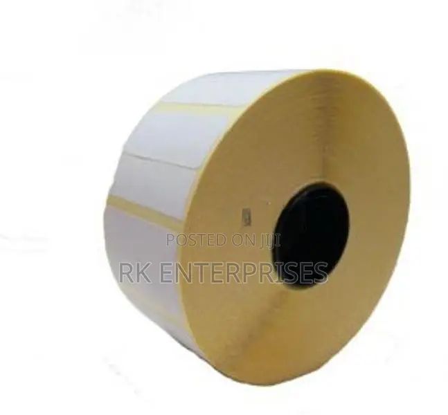 Thermal Transfer 50MM X 25MM 1 Ups 2000 Pcs Barcode Sticker Roll