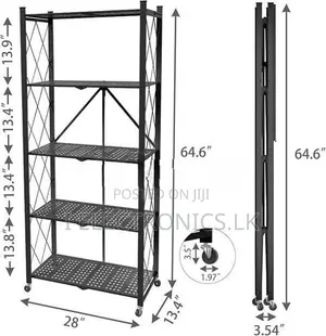5 Layer Foldable Kitchen Storage Rack