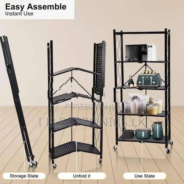 5 Layer Foldable Kitchen Storage Rack