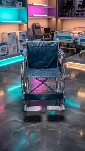 Wheelchair Crome Plated Steel Frame Wheel Chair