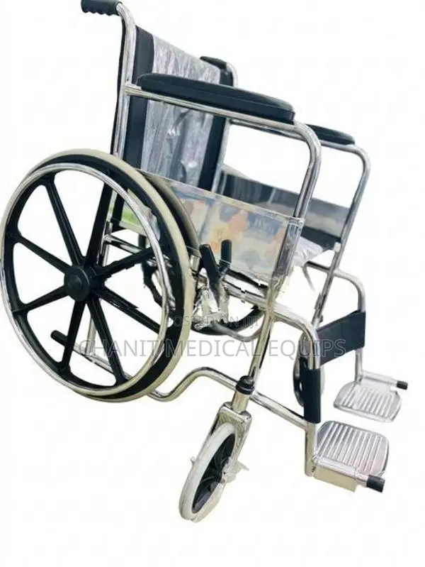 Wheelchair Fabric Padded Cushion Seat With (Alloy Wheel)