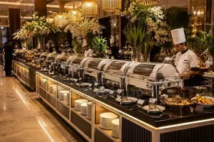 ඔබේ බුෆේ එකේ ලස්සන දෙගුණ කරන with glass Chafing Dish මෙන්න