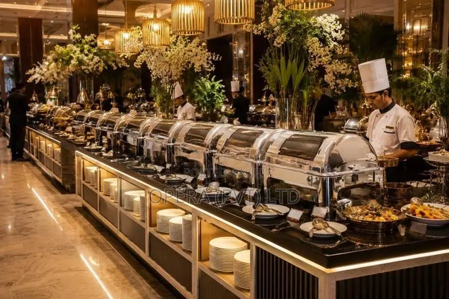 ඔබේ බුෆේ එකේ ලස්සන දෙගුණ කරන with glass Chafing Dish මෙන්න